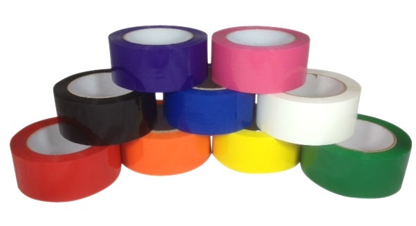 Black Blue Red Orange Purple Pink Yellow White Green Packing Tape