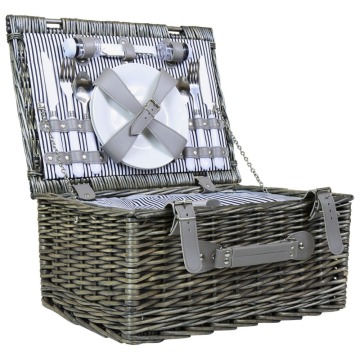 Christmas Woven Cheap Gift Beach Square Willow Wicker Baskets
