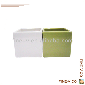 Ceramic square pen holder