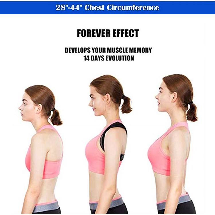 Wholesale Women Men Back Posture Support Strap Shoulder Corrector Brace Humpback Correction Belt