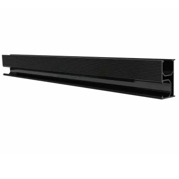 Black Solar Panel Mounting Aluminum Rails for Solar Systems
