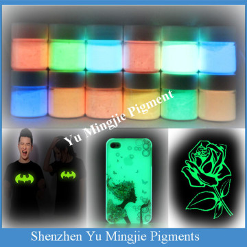 Glow in Dark Pigment Powder for Glow T-shirts Screen Printing