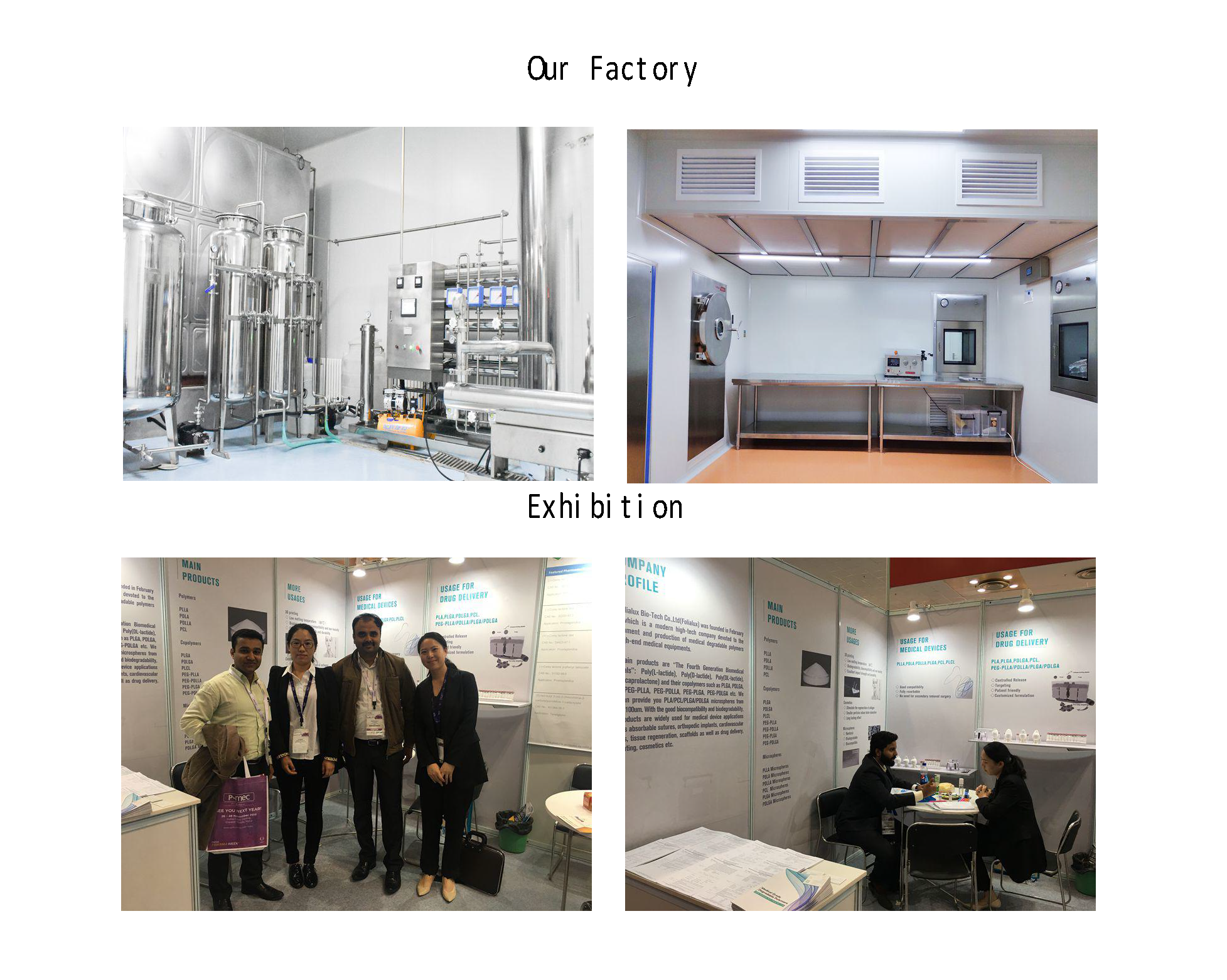 factory and exhibition of medical grade pcl