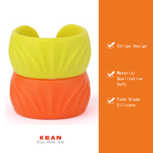 Wholesale food-grade silicone teething bangle scented bracelets