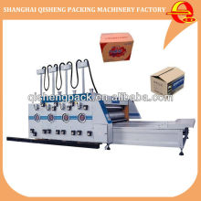 Automatic carton printing and slotting machine