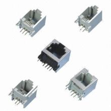 RJ45 Side Entry PCB Jacks, PCB-made Modular, -40 to 80°C Storage Temperature