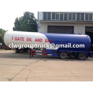 25T Tri-poros transportasi LPG Semi Trailer