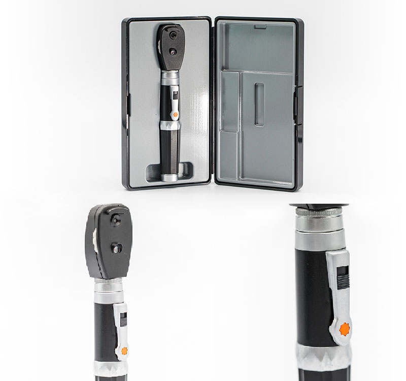 Portable Direct Illumination Ophthalmoscope with LED Light