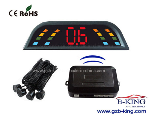 Hot Wireless LED Reversing Parking Sensor 4 Sensors