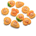 100pcs Kawaii Cartoon Flatback Cookies Flower Resin Biscuits for Decoration