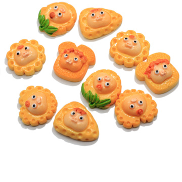 Design assorti dessin animé Biscuit résine décor artificiel coeur fleur forme biscuits enfants maison de poupée décoration bricolage charmes artisanat