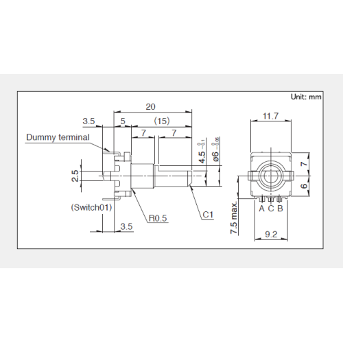 Ec11 serie Incrementele encoder