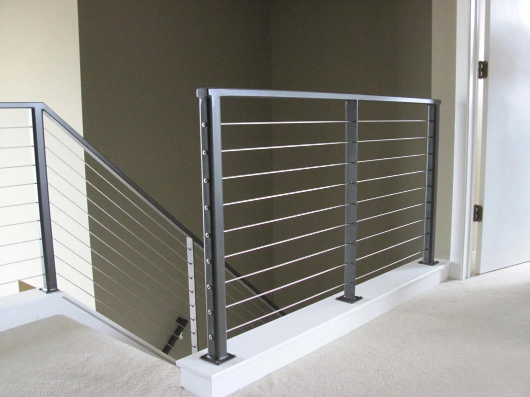 Indoor Cable Rail Fence System Residential Stainless Steel Railings for Stairs