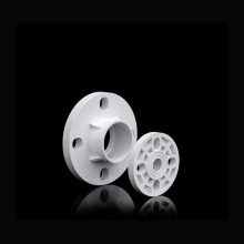 Plastic Pipe Fittings: PVC Flange Socket Base Hardware and Pipe Connections