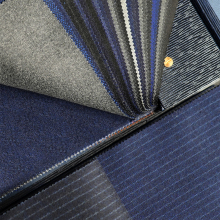 Worsted Merino Wool/Polyester Suiting Fabric for Men's Suits