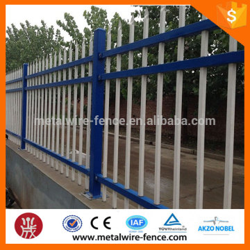 Powder coated tubular zinc steel fence from anping manufacture