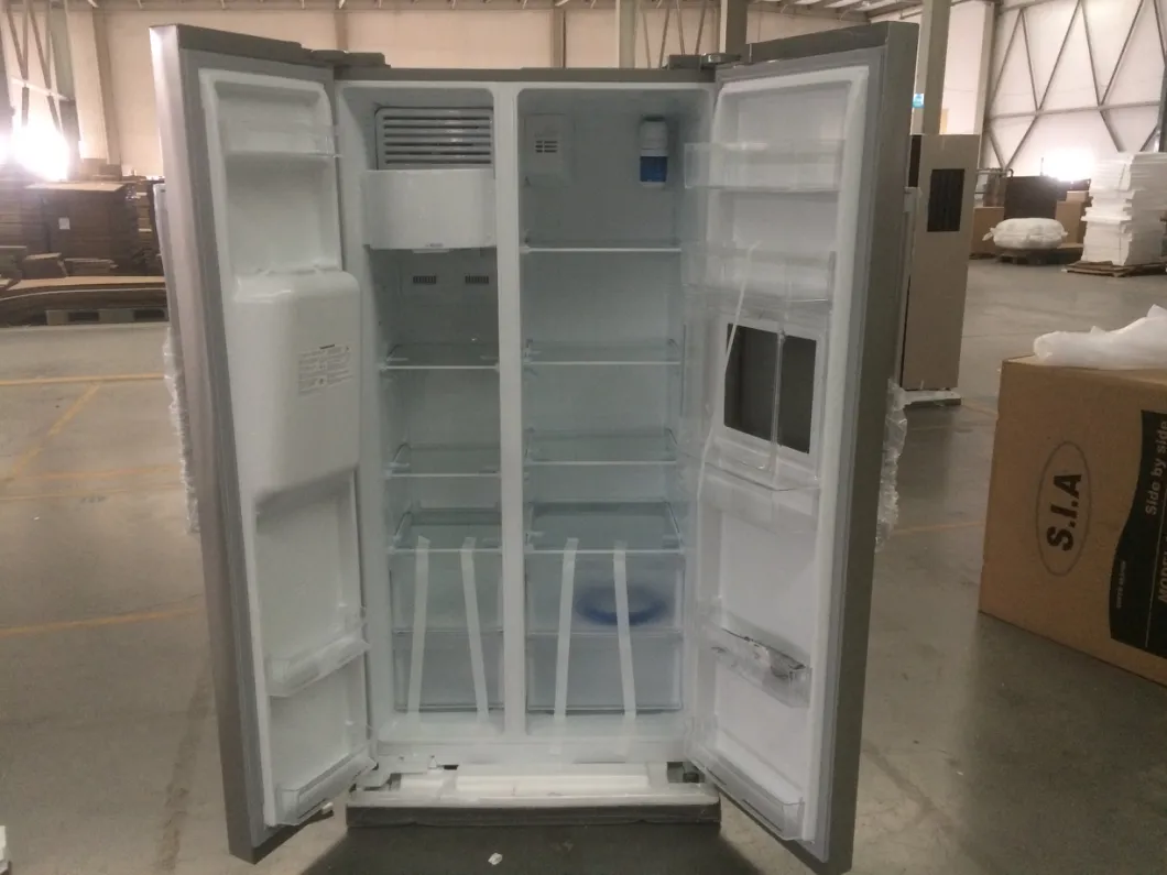 American Side by Side Refrigerator with Water Dispenser and Ice Maker