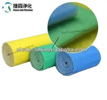 Fire Retardant Air Conditioner Dust Nonwoven Fabric Pre Filter Raw Material Cloth Roll for Air Filtration