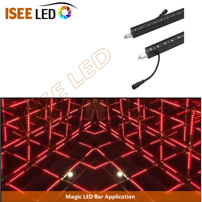 მუსიკის კონტროლირებადი RGB Magic 3D LED ბარი