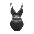 macacão de lingerie de renda transparente sexy quente personalizado feminino