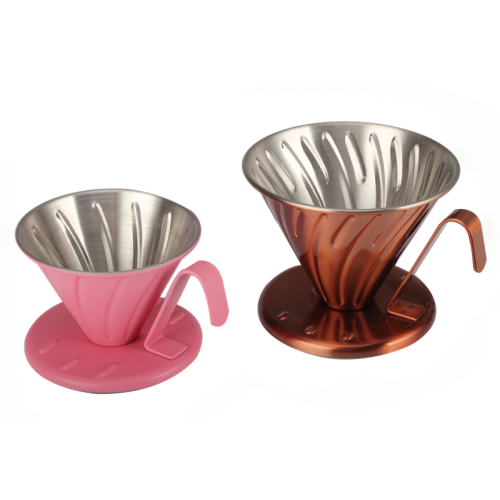 Copper or Pink Color Coffee Dripper