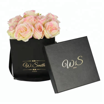 Luxury White Square Design Flower Cardboard Gift Box