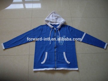 fashion young men hooded cardigan in wool