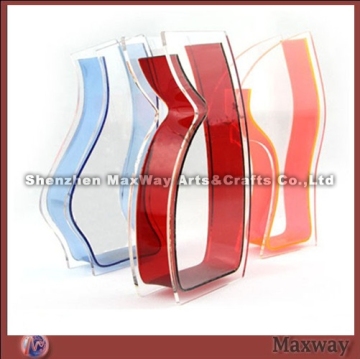 Clear modern ingenious acrylic/plexiglass vase/flower vase
