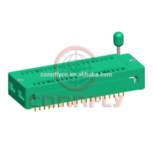 2.54mm 14 pin female smt zif socket