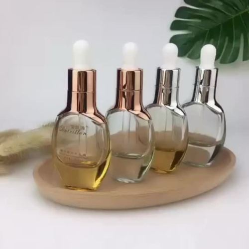 30ml glass flat dropper bottles