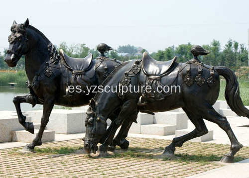 Escultura de bronce caballo grande en venta