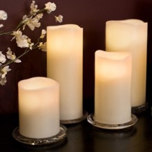 Modern Straight Edge LED Flameless Candle