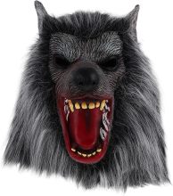 Realistic Horror Halloween Wolf Latex Mask for Cosplay and Parties