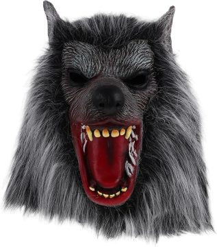 Realistic Horror Halloween Wolf Latex Mask for Cosplay and Parties