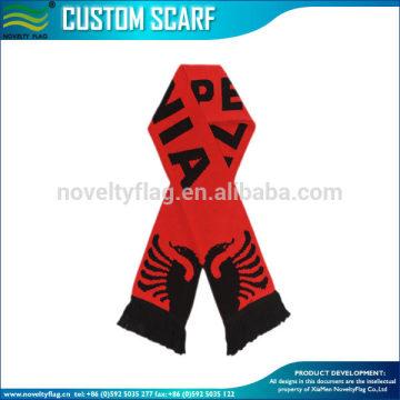 Albania jacquard acrylic fan scarf