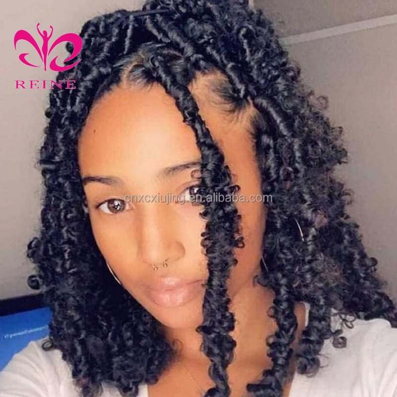 REINE Synthetic hair extention Bob Locs For African women Crochet Distressed Soft Faux butterfly locs