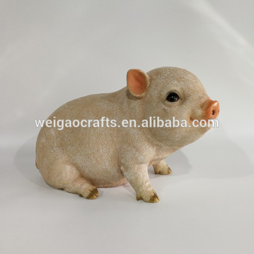 Life like pig statues for garden or outdoor decor