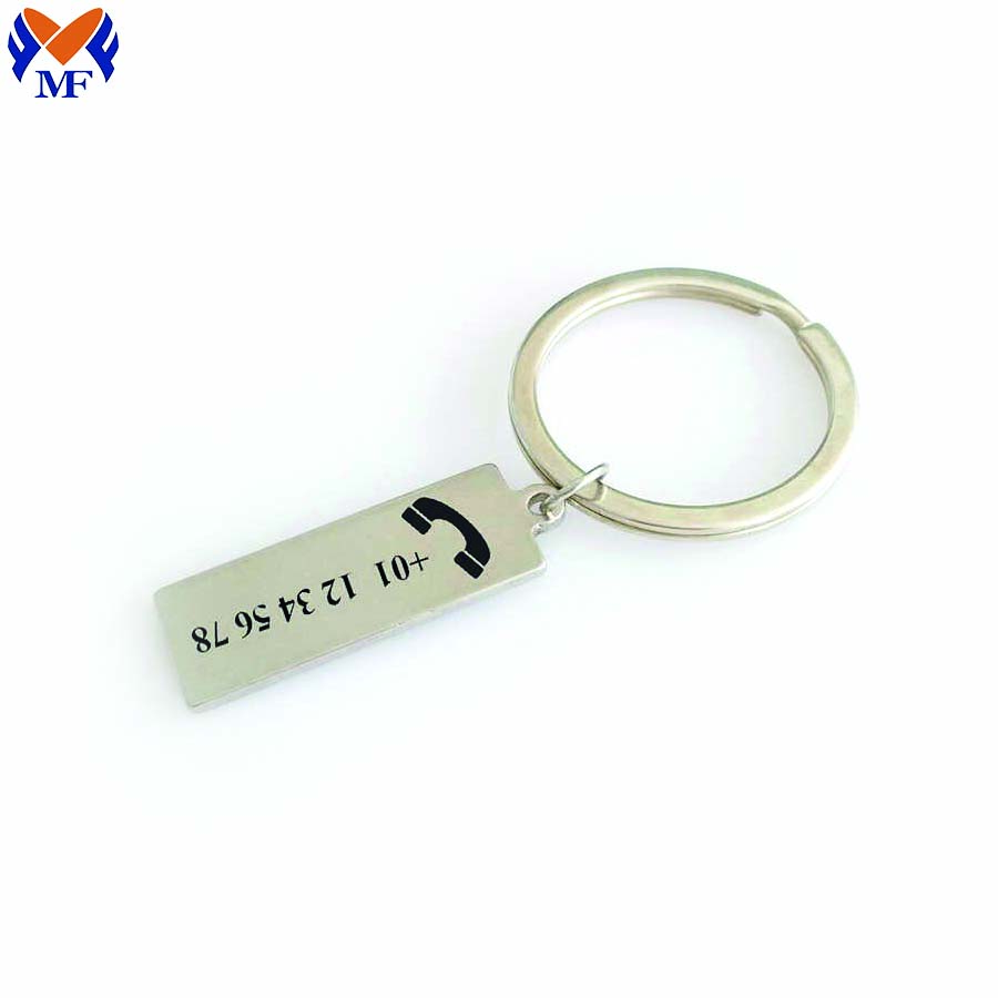 Shaped Keychain Number