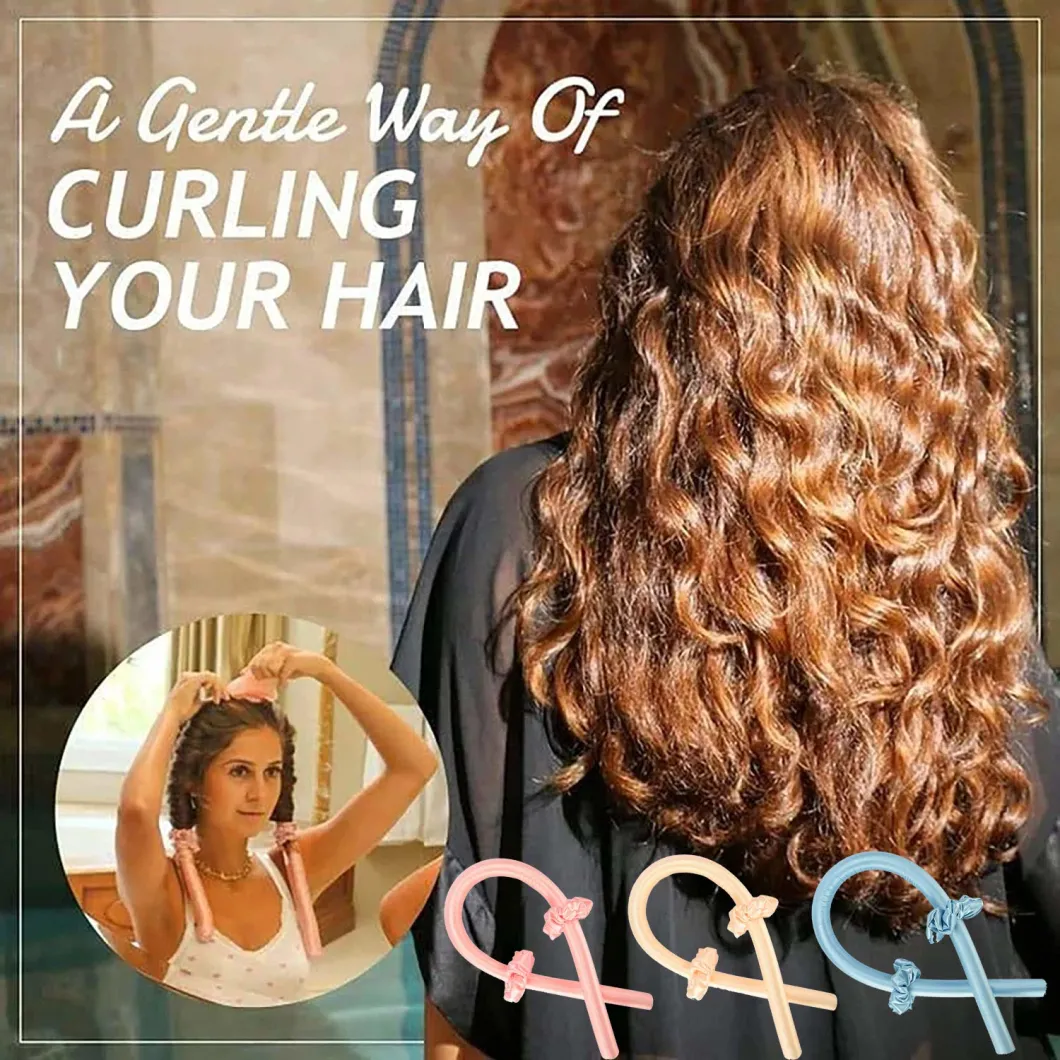 Heatless 100% Murberry Silk Hair Curler Roller Headband Flexible Curlers Heatless Hair Curl Silk Set