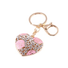 2026 Produce Fashion Vintage Heart Crystal Keychain