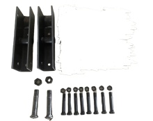 Tandem Axle Hanger Kit for 2'' Wide Slipper Springs - 12'' Long Equalizers