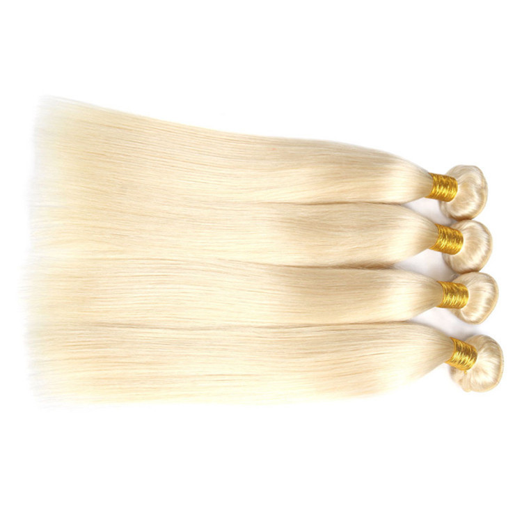 unprocessed Straight Remy Hair Extension Weave Top Grade Virgin Bleach Brazilian blonde hair bundles cheap hauman Hair Bundles