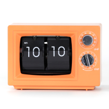 Small Desk TV Flip Clock with Light