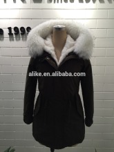 lady jacket winter parka faux fur parka