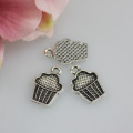 Antique Alloy Cake Charms Antique Cupcake Pendants For DIY Necklace Bracelet Jewelry Making