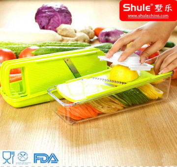 shule Plastic manual Fruit slicer Vegetable Slicer for home use lightness kitchenware