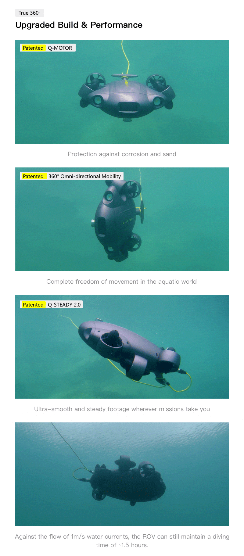 FIFISH V6 EXPERT Multi-functional Underwater Productivity Tool With 4K UHD Camera