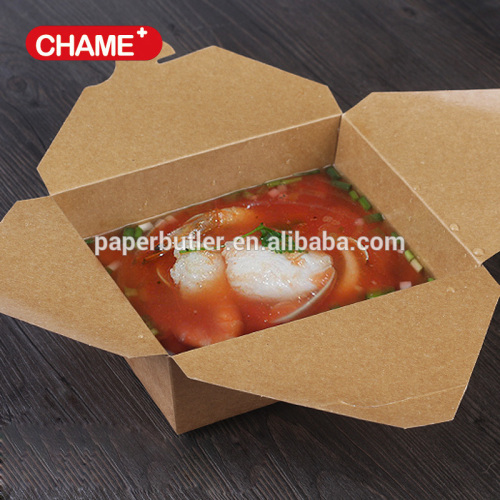 CUSTOMIZED TAKE AWAY PAPER FOLDING FAST TAKE AWAY FOOD BOX