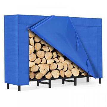 Blue Oxford Fabric Cover Brennholz Rack Outdoor