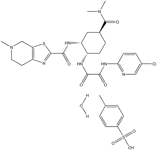 Un fármaco anticoagulante de monohidrato de tosilato de Edoxaban 1229194-11-9